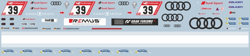 Audi R8LMS AudiTeam Nr.39 NBR 2023 