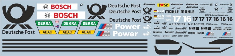 BMW M4 DTM 2014 2015  Deutsche Post Glock