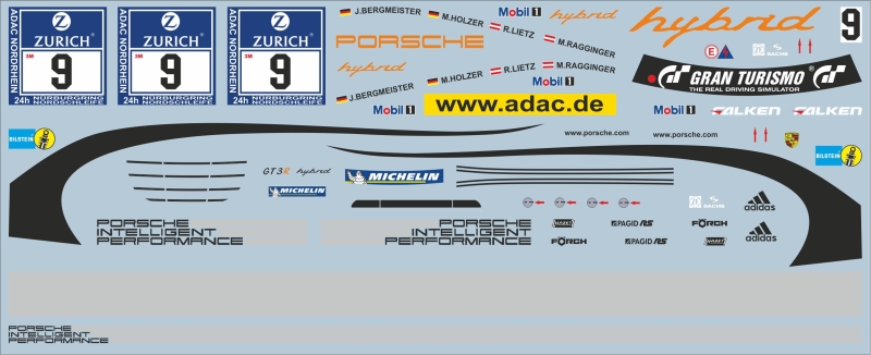 Porsche 911 GT3R Hybrid 24h Nrburgring 2010
