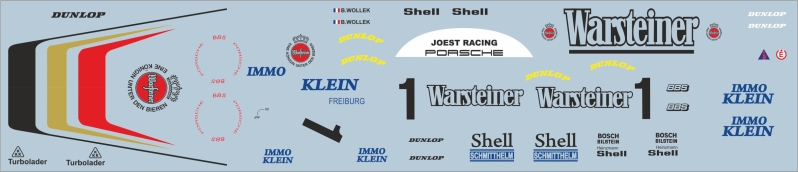 Porsche 956 lh Warsteiner Joest Racing Avus 1983 neu