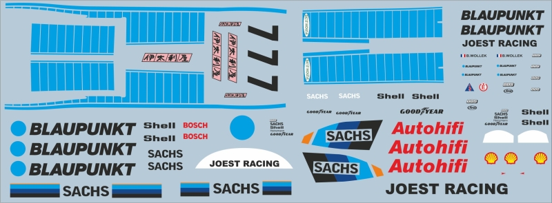 Porsche 962 Blaupunkt Joest  WSPC 1989