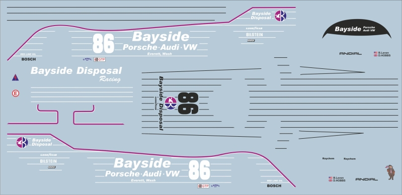 Porsche 962  IMSA Bayside  Riverside Raceway 1987