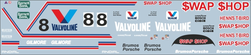 Porsche 962 valvoline 24h Daytona 1985