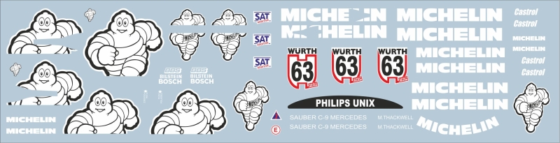 Sauber Mercedes Michelin WSC1987